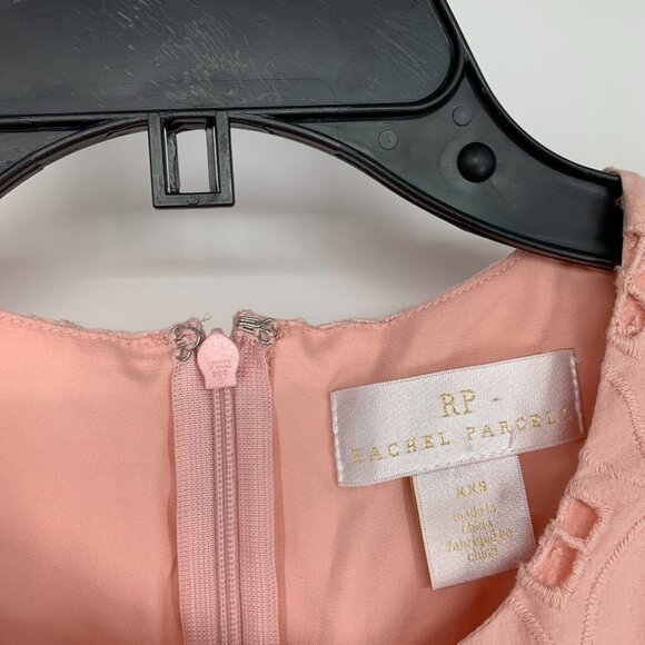 Rachel Parcell Dress Pink Eyelet Sheath Flutter Sleeve Cotton - Picture 6 of 14